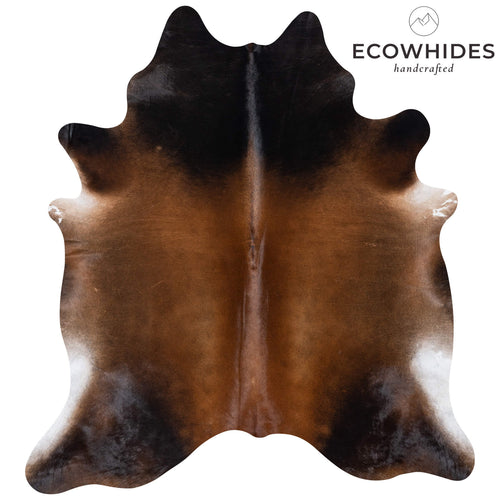 Brazilian Mahogany Cowhide Rug Size 7'7" L x 6'11" W 7280