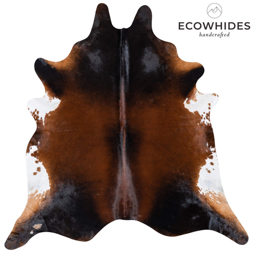 Brazilian Mahogany Cowhide Rug Size 8'5" L x 8'0" W 7282