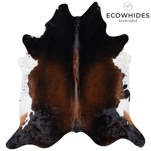 Brazilian Mahogany Cowhide Rug Size 8'5" L x 7'9" W 7284