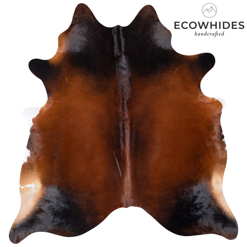 Brazilian Mahogany Cowhide Rug Size 7'0" L x 6'8" W 7285