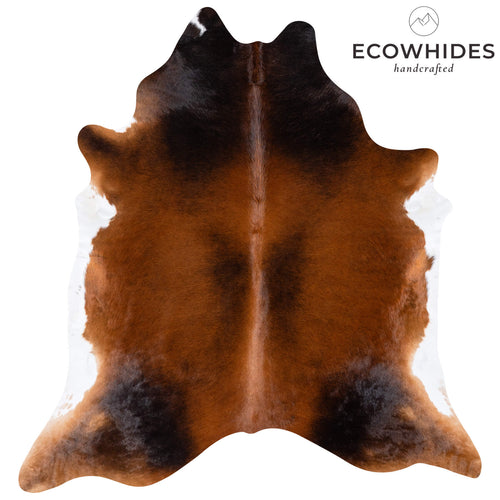 Brazilian Mahogany Cowhide Rug Size 7'4" L x 6'11" W 7286