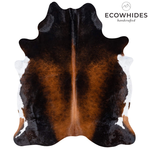 Brazilian Mahogany Cowhide Rug Size 7'4" L x 6'2" W 7287