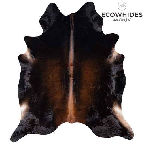 Brazilian Mahogany Cowhide Rug Size 7'9" L x 6'8" W 7288