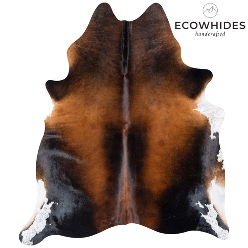 Brazilian Mahogany Cowhide Rug Size 7'4" L x 6'4" W 7297