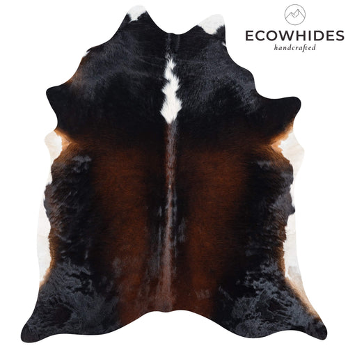 Brazilian Mahogany Cowhide Rug Size 6'11" L x 6'1" W 7308