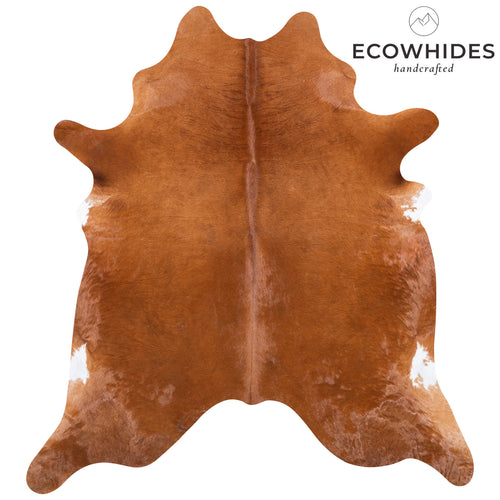 Brazilian Brown Cowhide Rug Size 7'3" L x 6'6" W 7328