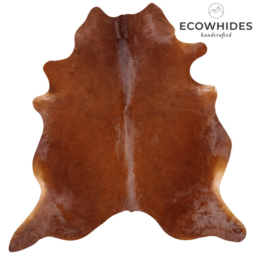 Brazilian Brown Cowhide Rug Size 8'1" L x 7'6" W 7334