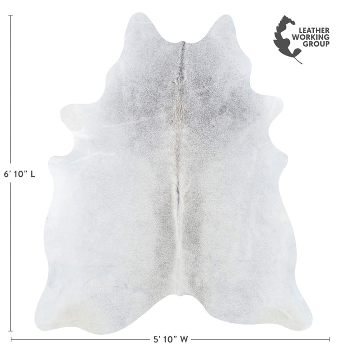 Brazilian Grey Cowhide Rug Size 6'10" L x 5'10" W 7348