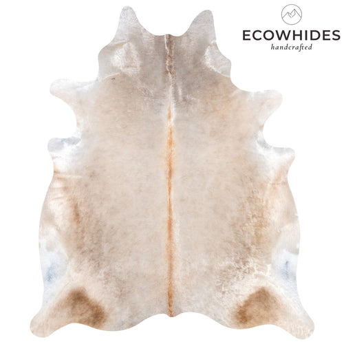 Brazilian Champagne Cowhide Rug Size 7'7" L x 6'5" W 7354
