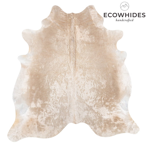 Brazilian Champagne Cowhide Rug Size 7'4" L x 7'0" W 7358