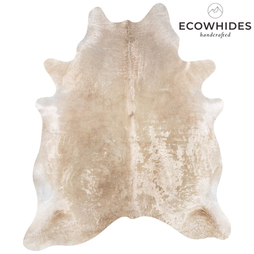 Brazilian Champagne Cowhide Rug Size 7'10" L x 6'7" W 7373