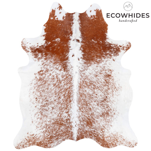 Brazilian Brown Salt and Pepper Cowhide Rug Size 6'7" L x 5'6" W 7393