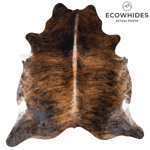 Brazilian Brindle Cowhide Rug Size 8'0" L x 7'4" W 7682