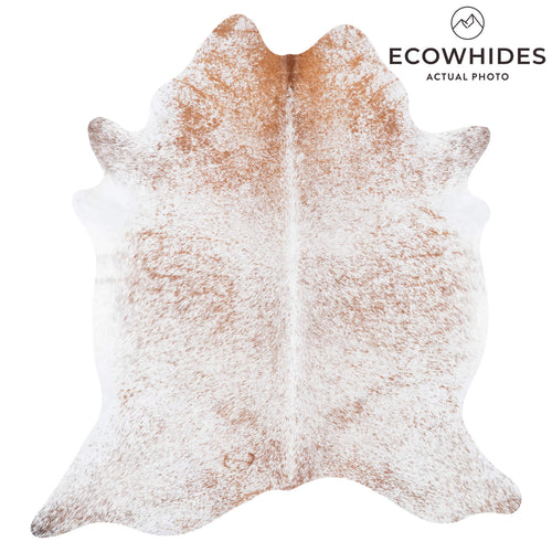 Brazilian Brown Salt and Pepper Cowhide Rug Size 6'8" L x 6'1" W 7763