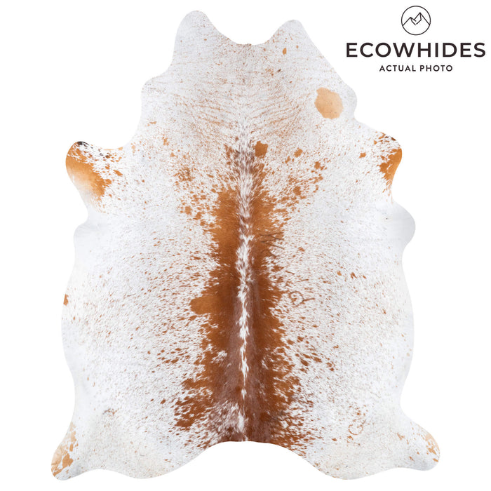 Brazilian Brown Salt and Pepper Cowhide Rug Size 7'9" L x 6'6" W 7799