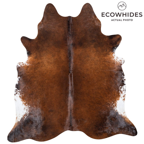Brazilian Mahogany Cowhide Rug Size 7'4" L x 6'10" W 7824