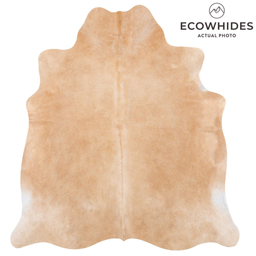 Brazilian Beige Cowhide Rug Size 6'5" L x 5'10" W 7908