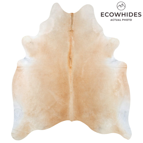 Brazilian Beige Cowhide Rug Size 6'8" L x 5'10" W 7914