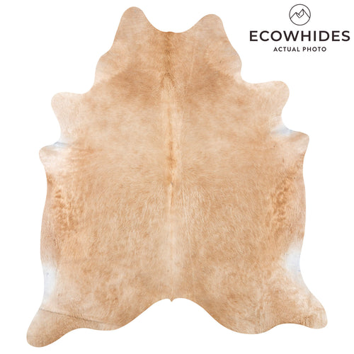 Brazilian Beige Cowhide Rug Size 8'0" L x 6'11" W 7930
