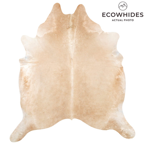 Brazilian Beige Cowhide Rug Size 7'11" L x 7'1" W 7934
