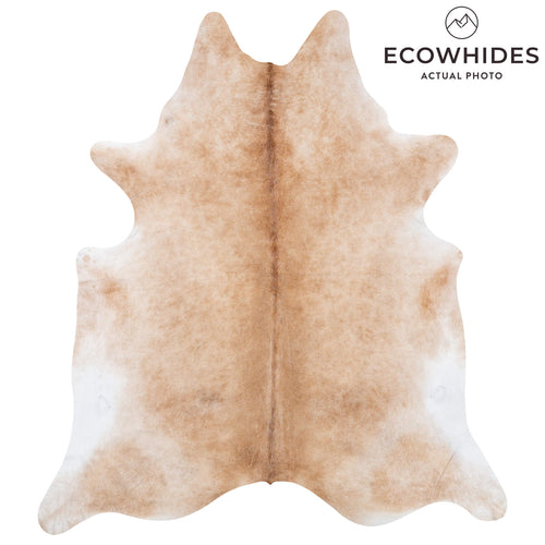 Brazilian Beige Cowhide Rug Size 8'3" L x 7'3" W 7936