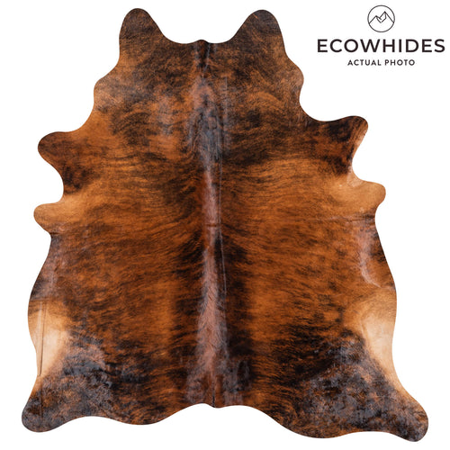 Brazilian Brindle Cowhide Rug Size 7'6" L x 6'8" W 7944