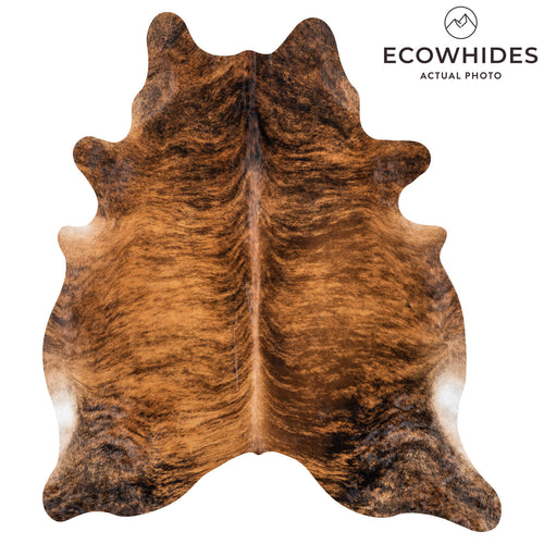 Brazilian Brindle Cowhide Rug Size 7'8" L x 6'7" W 7949