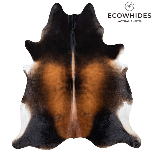 Brazilian Mahogany Cowhide Rug Size 8'0" L x 7'0" W 7985