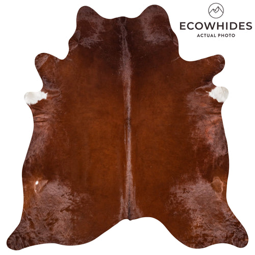 Brazilian Brown Cowhide Rug Size 8'1" L x 7'10" W 8037