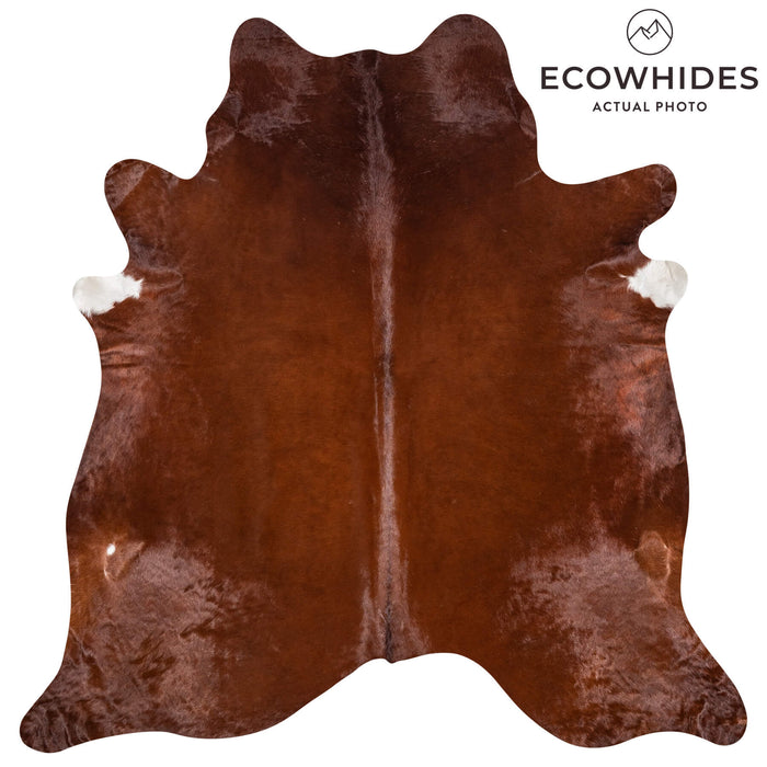 Brazilian Brown Cowhide Rug Size 8'1" L x 7'10" W 8037