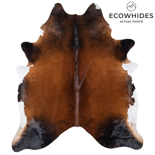Brazilian Mahogany Cowhide Rug Size 8'0" L x 6'10" W 8096