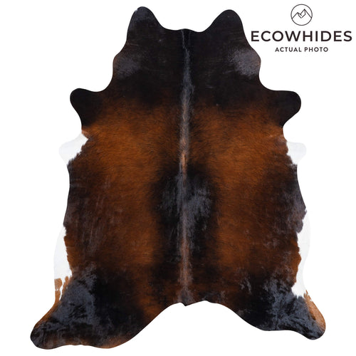 Brazilian Mahogany Cowhide Rug Size 7'1" L x 6'2" W 8302