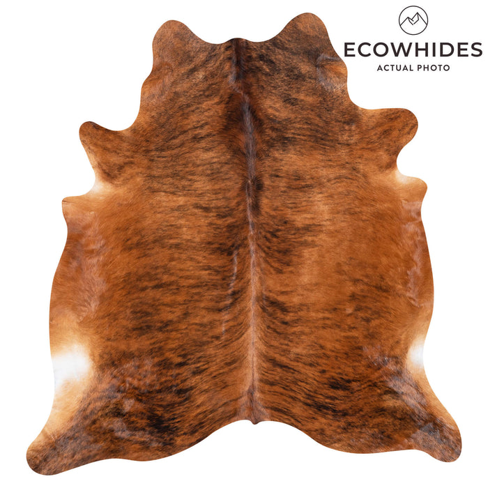 Brazilian Brindle Cowhide Rug Size 7'4" L x 6'11" W 8323