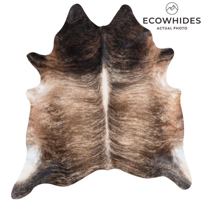 Brazilian Brindle Cowhide Rug Size 7'8" L x 7'1" W 8329