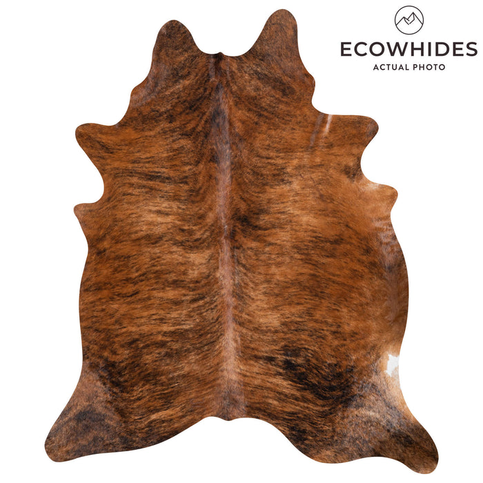 Brazilian Brindle Cowhide Rug Size 7'9" L x 6'8" W 8333