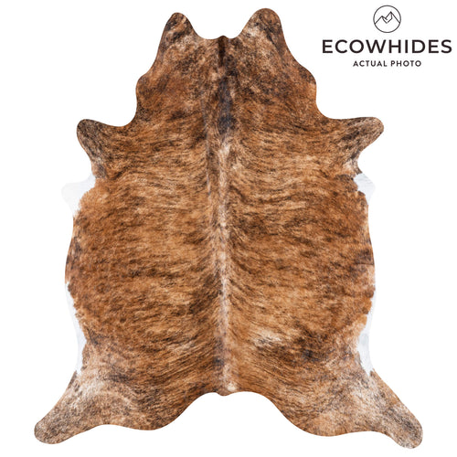 Brazilian Brindle Cowhide Rug Size 7'11" L x 7'0" W 8337