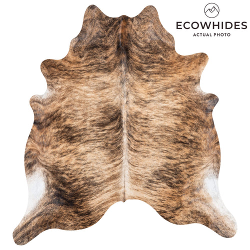 Brazilian Brindle Cowhide Rug Size 7'7" L x 7'0" W 8338