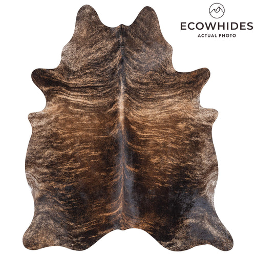 Brazilian Brindle Cowhide Rug Size 7'3" L x 6'2" W 8340