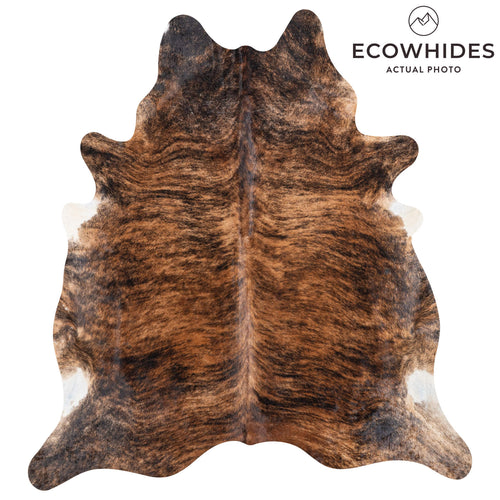 Brazilian Brindle Cowhide Rug Size 7'9" L x 7'0" W 8347