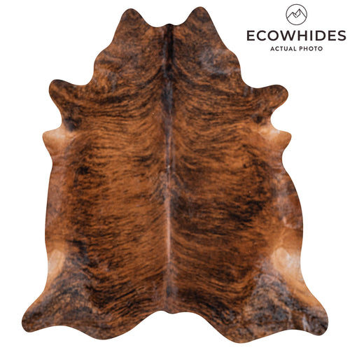 Brazilian Brindle Cowhide Rug Size 8'0" L x 7'3" W 8349