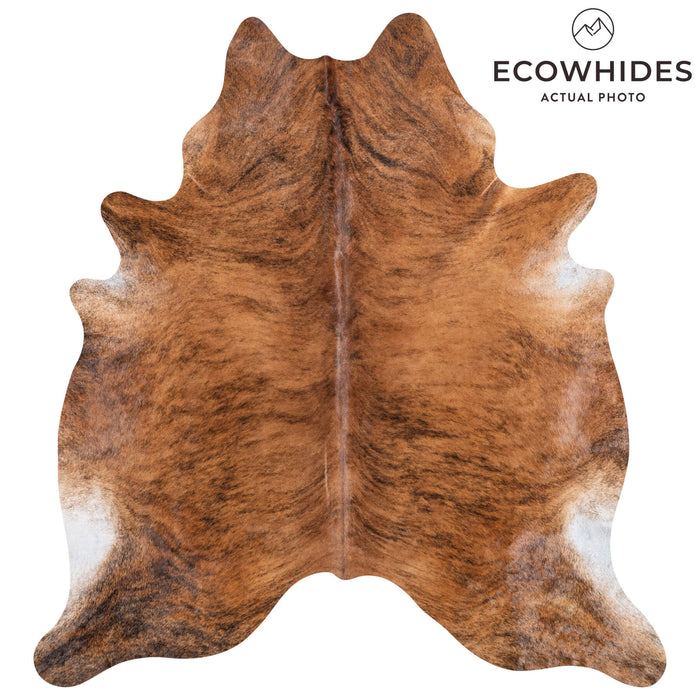 Brazilian Brindle Cowhide Rug Size 8'0" L x 7'5" W 8352