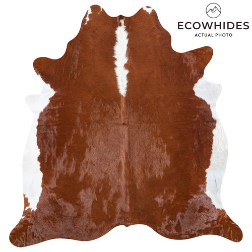 Brazilian Hereford Cowhide Rug Size 7'4" L x 6'10" W 8370