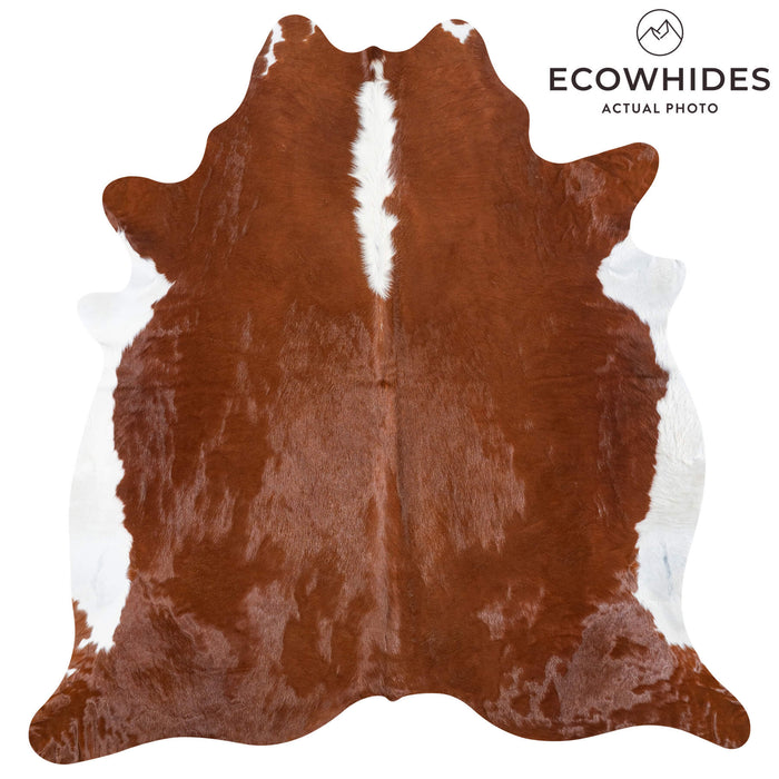 Brazilian Hereford Cowhide Rug Size 7'4" L x 6'10" W 8370