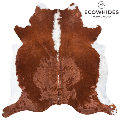 Brazilian Hereford Cowhide Rug Size 7'4" L x 7'7" W 8371