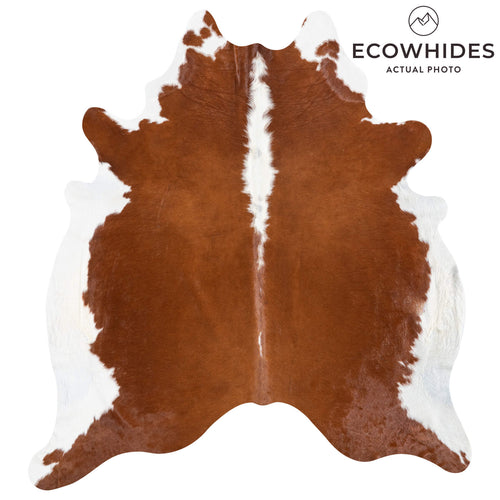 Brazilian Hereford Cowhide Rug Size 7'8" L x 7'2" W 8372