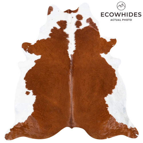 Brazilian Hereford Cowhide Rug Size 7'9" L x 7'4" W 8375