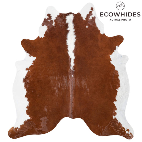 Brazilian Hereford Cowhide Rug Size 7'0" L x 6'6" W 8377