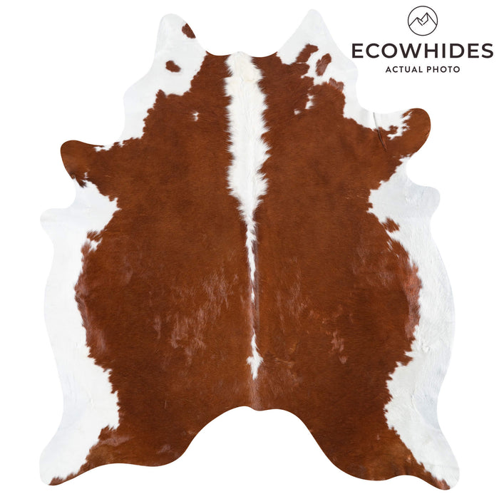 Brazilian Hereford Cowhide Rug Size 7'1" L x 6'3" W 8379