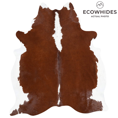 Brazilian Hereford Cowhide Rug Size 7'4" L x 6'5" W 8381