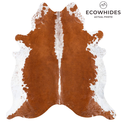 Brazilian Hereford Cowhide Rug Size 7'10" L x 7'2" W 8383